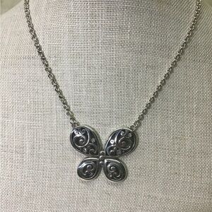 Brighton Contempo Silver Butterfly Necklace